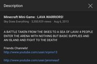 BajanCanadian absent from the description section of video he collaborated on with SkyDoesMinecraft, ASFJerome, and xRpMx13. (Image via YouTube)